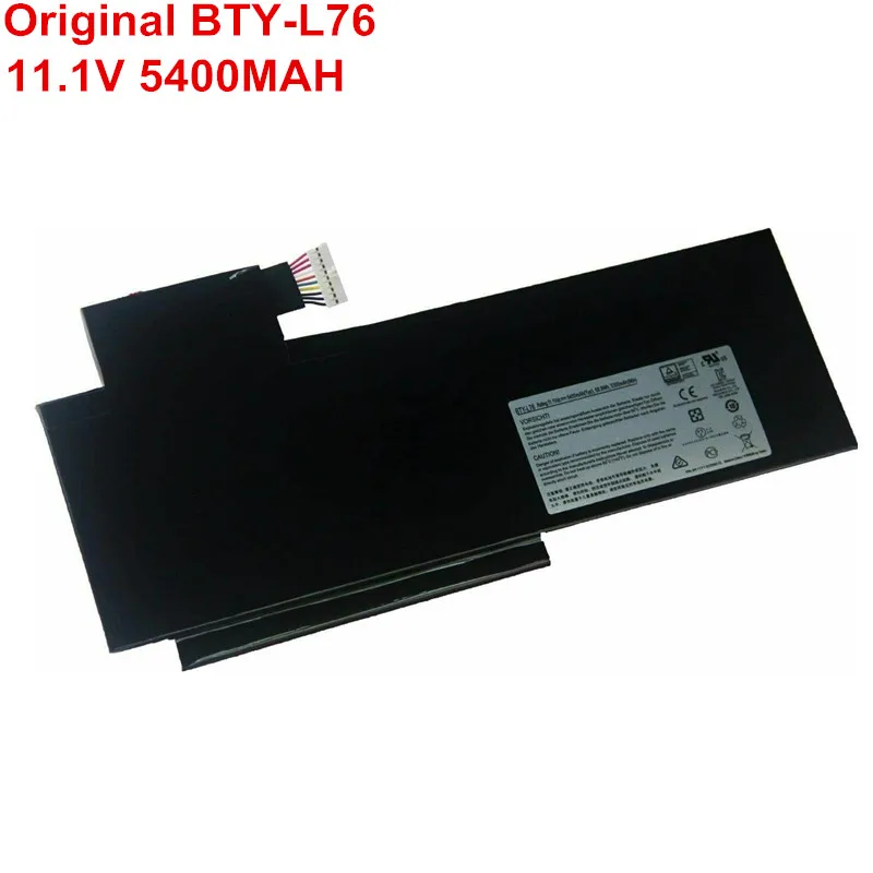 11,1 V 5400MAH Новая Оригинальная Аккумуляторная Батарея BTY-L76 для ноутбука OEM Для MSI GS70 GS72 WS72 XMG C703 Серии MS-1771 MS-1772