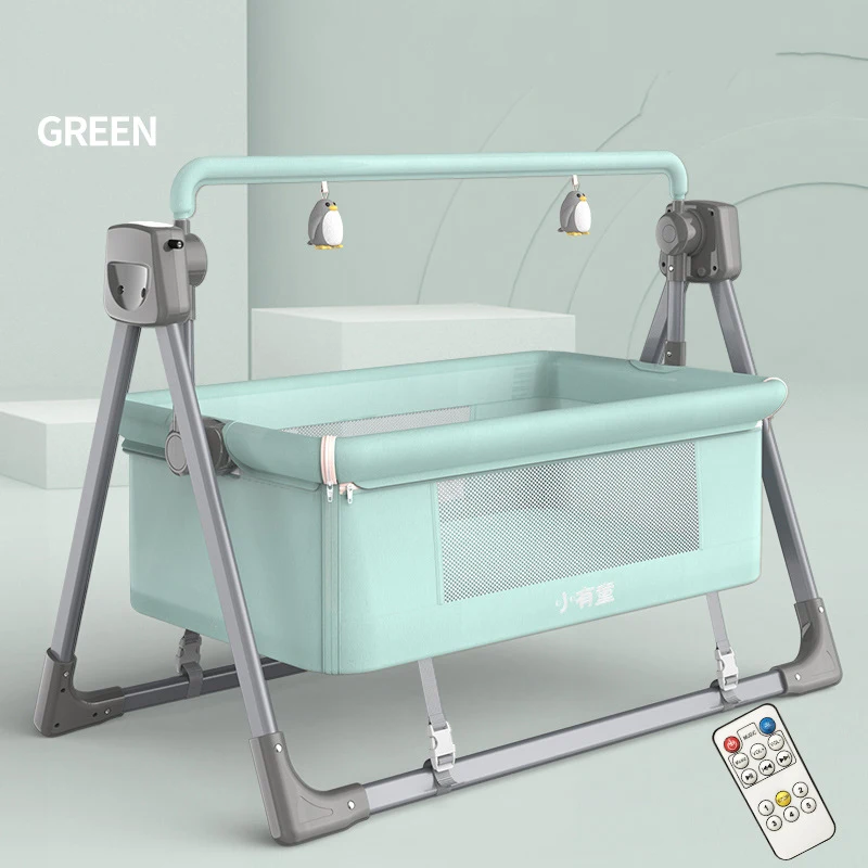 Детская Многофункциональная Электрическая колыбель для новорожденных, позволяющая поворачивать детское кресло-качалку, корзина для сна с интеллектуальным комфортом