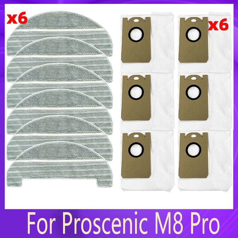 Мешок для сбора пыли Замена тряпки для швабры для робота-пылесоса Proscenic M8 Pro Запасные части и Аксессуары