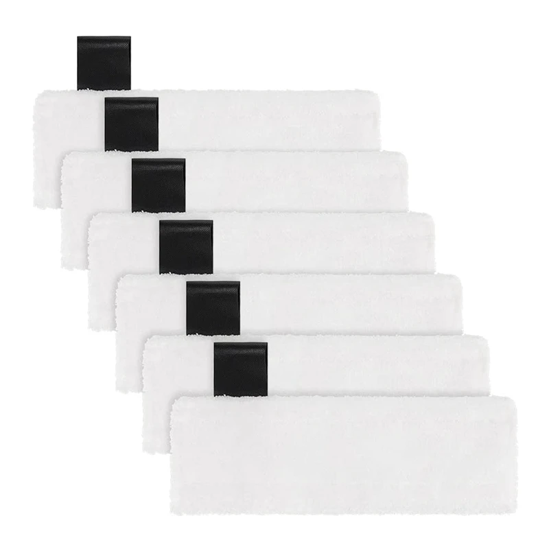 6 Упаковок салфеток для швабры из микрофибры, совместимых с пароочистителями Karcher Easyfix SC2, SC3, SC4, SC5