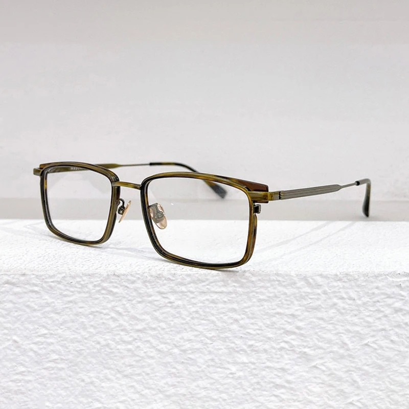 Модные классические очки в оправе для меньшинств, мужские дизайнерские титановые оптические очки для чтения при близорукости, женские квадратные персонализированные очки